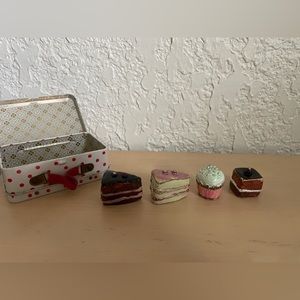 Maileg® Tasty Treat Tin - Cupcakes and Chocolate Cakes with RARE Suitcase